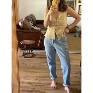 Lands End Vintage Light Wash Straight Leg Jeans